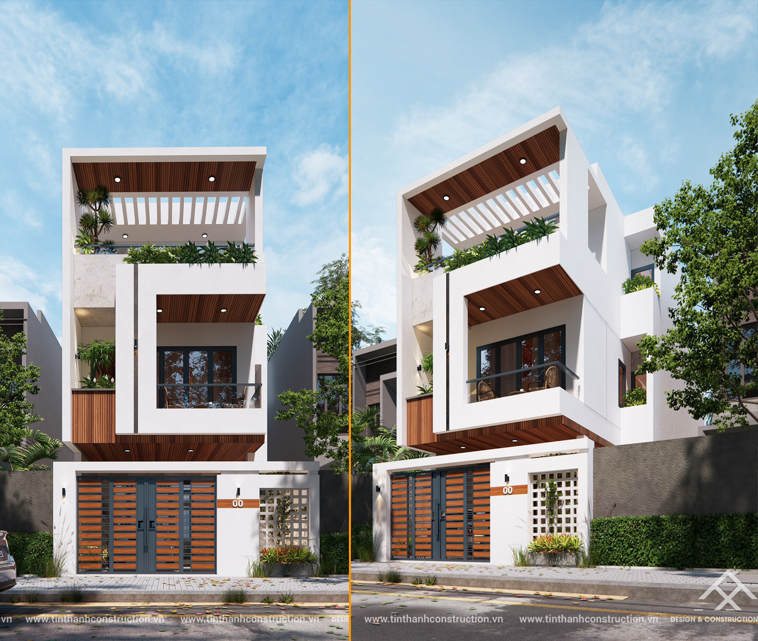 Hình ảnh mẫu nhà đẹp: MẪU NHÀ PHỐ NGANG 6M – KDC VĨNH CHÂU