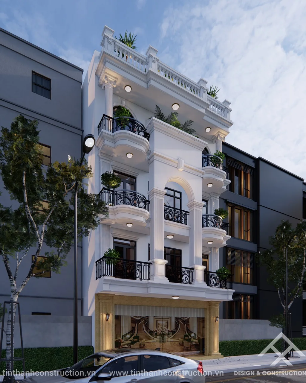 MẪU NHÀ PHỐ 1 TRỆT 3 LẦU - 1743996517632